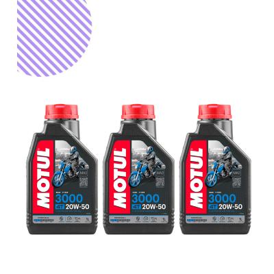 Motul 3000 20W50 1L Motosiklet Yağı (3 Adet)