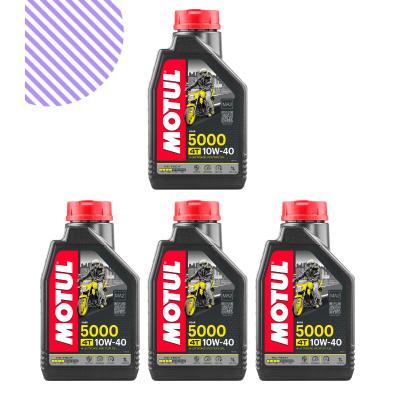 Motul 5000 10W40 Motosiklet Yağı 1L (4 Adet)