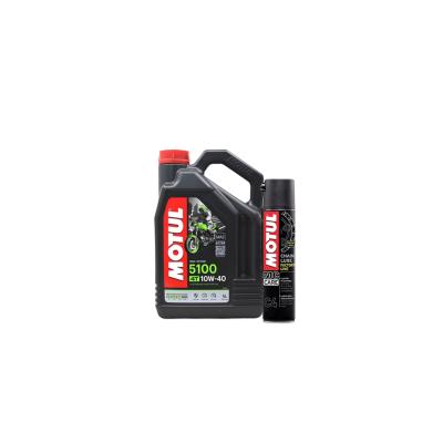 Motul 5100 10W40 4L Motosi̇klet Yaği + C4 Chai̇n Lube
