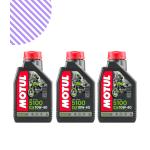 Motul 5100 10W40 4T 1L Motosiklet Motor Yağı 3 Adet