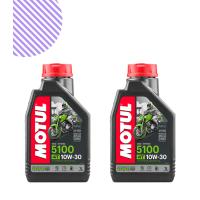 Motul 5100 4T 10W30 1L Motosiklet Yağı (2 Adet)