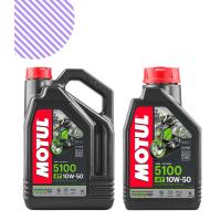 Motul 5100 4T 10W50  Motosiklet Yağı (4+1 Litre)