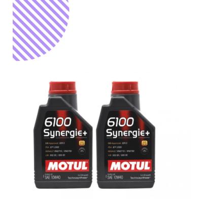 Motul 6100 Synergie+ 10W40 1 Lt Motor Yağı (2 Adet)