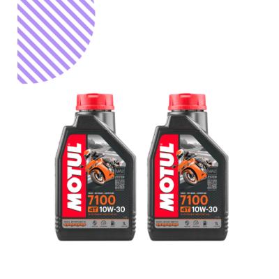 Motul 7100 4T 10W30 1L 4 Zamanlı Motosiklet Motor Yağı (2 Adet)