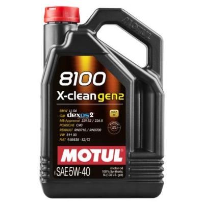 Motul 8100 XClean Gen2 5W40 5L Motor Yaği