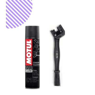 Motul C1 Zincir Temizleme Sprey 400 Ml + Fırça