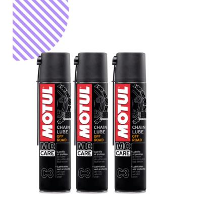 Motul C3 Chain Lube Off Road 400 Ml Zincir Yağı (3 Adet)