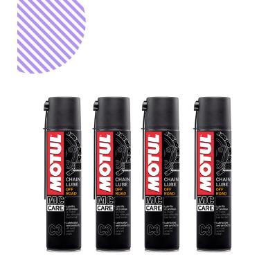Motul C3 Chain Lube Off Road 400 Ml Zincir Yağı (4 Adet)