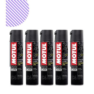 Motul C4 Chain Lube Fl 400 Ml Motosiklet Yağı (5 Adet)