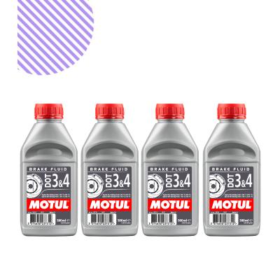 Motul Dot 3&4 Fren Hi̇droli̇ği̇ 500 Ml (4 Adet)