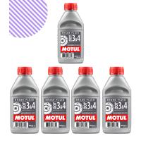 Motul Dot 3&4 Fren Hi̇droli̇ği̇ 500 Ml (5 Adet)