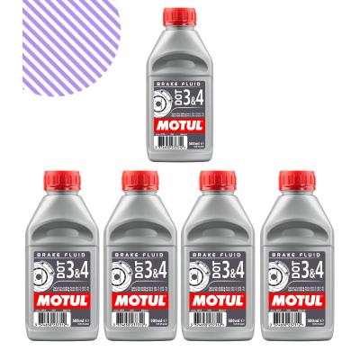 Motul Dot 3&4 Fren Hi̇droli̇ği̇ 500 Ml (5 Adet)