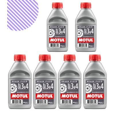 Motul Dot 3&4 Fren Hi̇droli̇ği̇ 500 Ml (6 Adet)