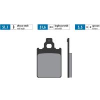 Polini  Vespa Px150 , Px200 9807 Ön Fren Balatasi (Sfa186)