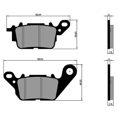 Polini  Yamaha Nmax125 , Delight 125 1721 Ön Fren Balatasi (Sfa694)